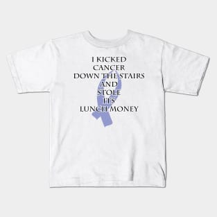 Cancer Bully (Periwinkle Ribbon) Kids T-Shirt